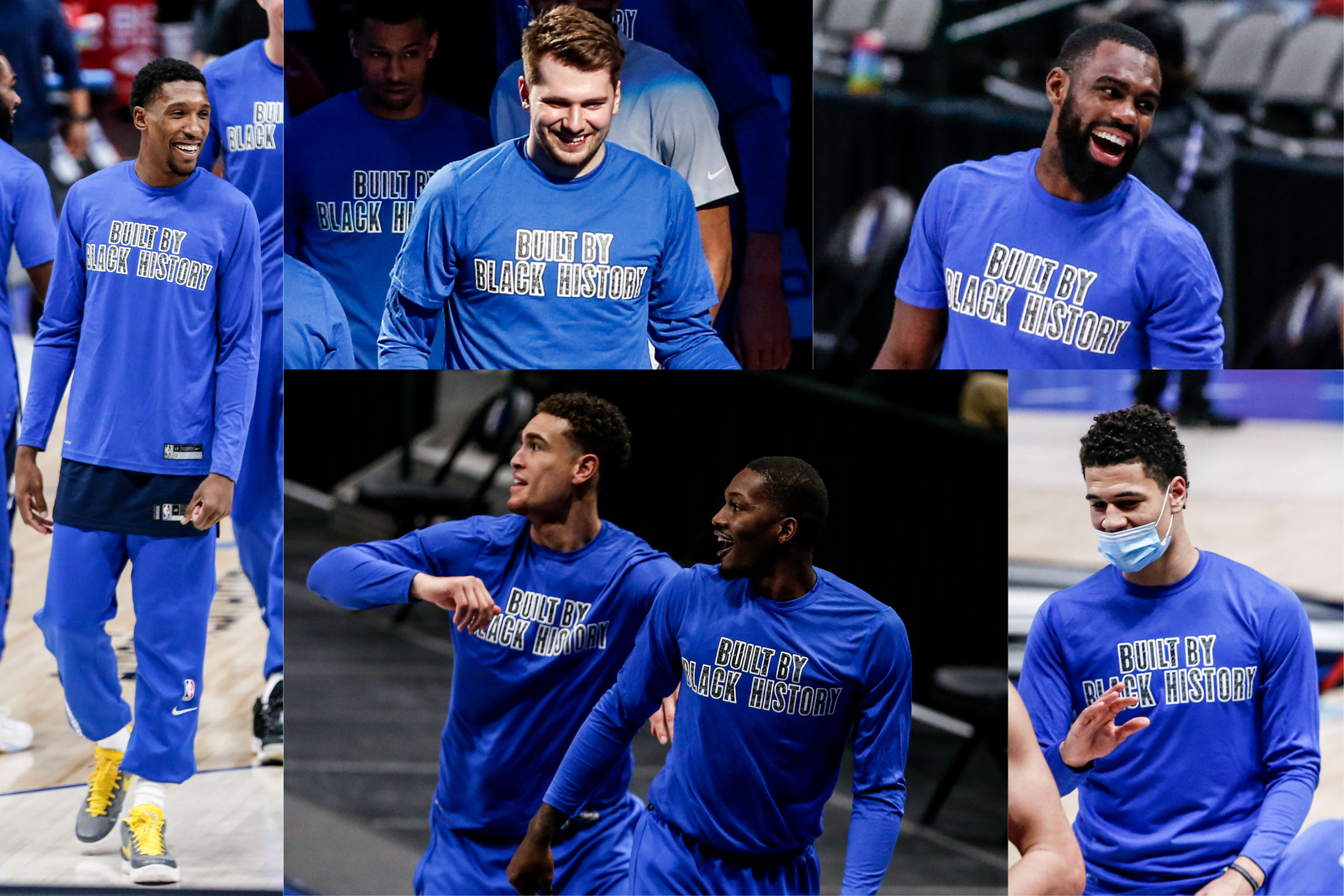 Built By Black History: Mavs new warm-up shirts celebrate Black History  Month in unique way - The Official Home of the Dallas Mavericks