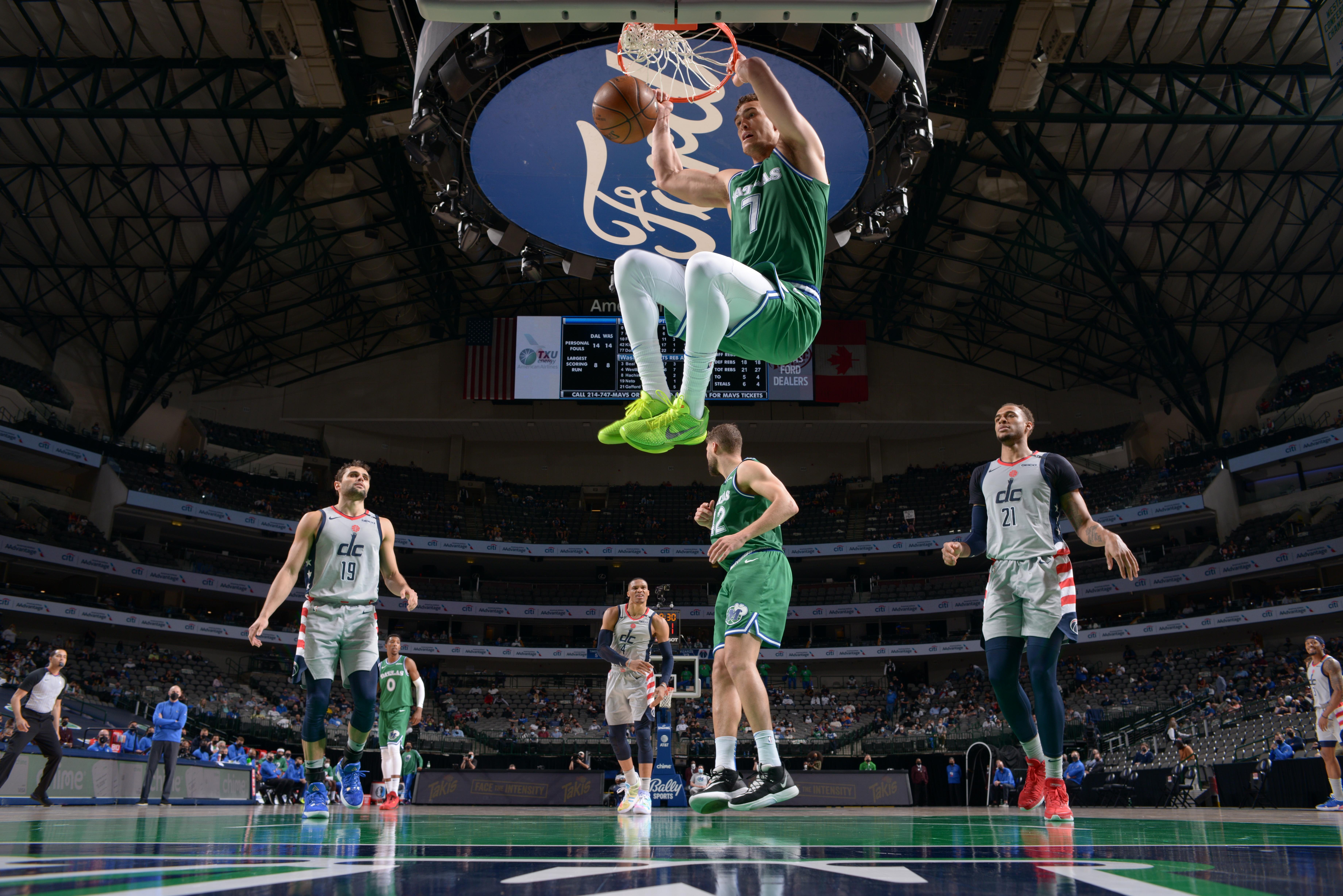 Photos: Throw it down! Mavs' Dorian Finney-Smith dunks in front of