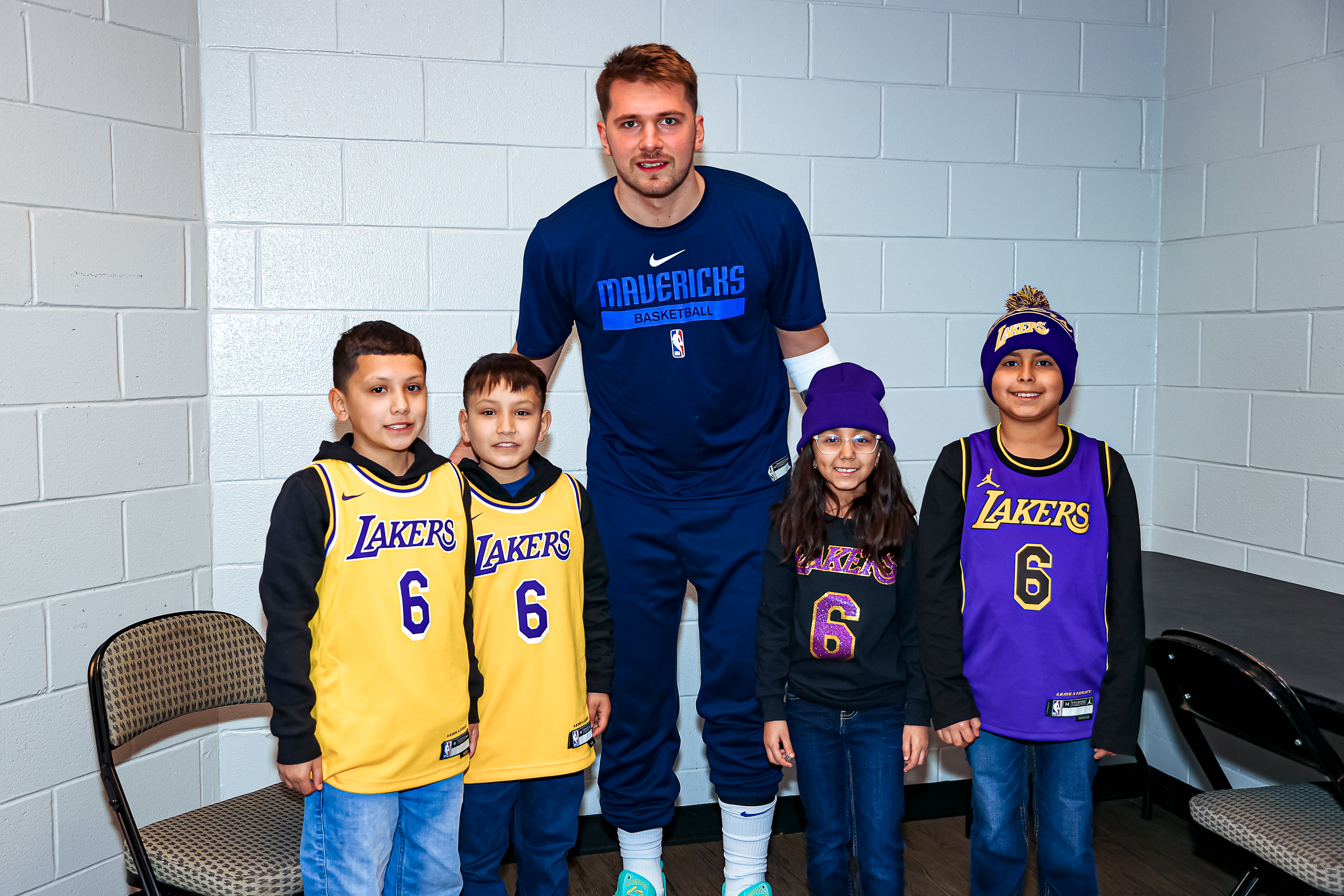 Luka Doncic provides hope for children at games, in the community