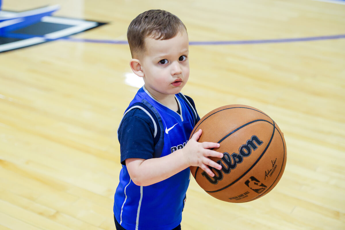 Hudson Birthday with AJ Lawson - The Official Home of the Dallas Mavericks