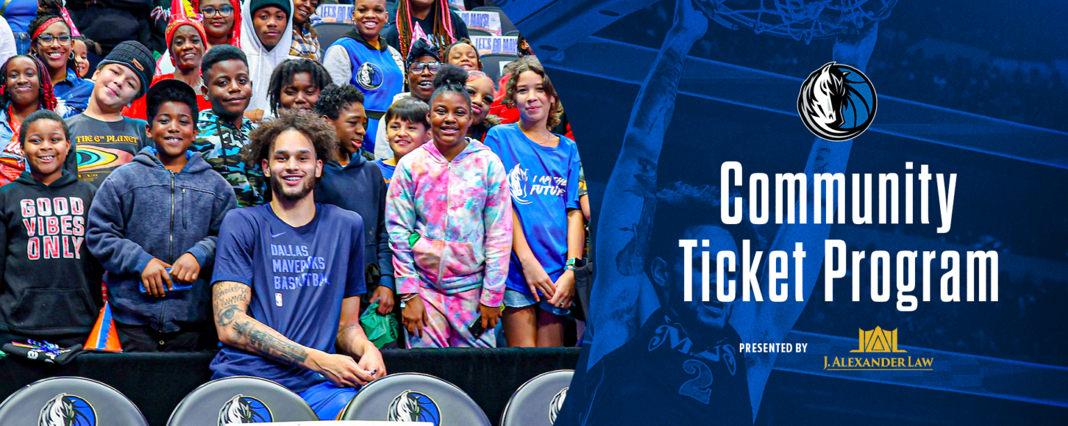 Community Ticket Program The Official Home of the Dallas Mavericks